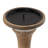 Mango Wood Turned Style Pillar Candle Holders (Set of 3)-2145879315