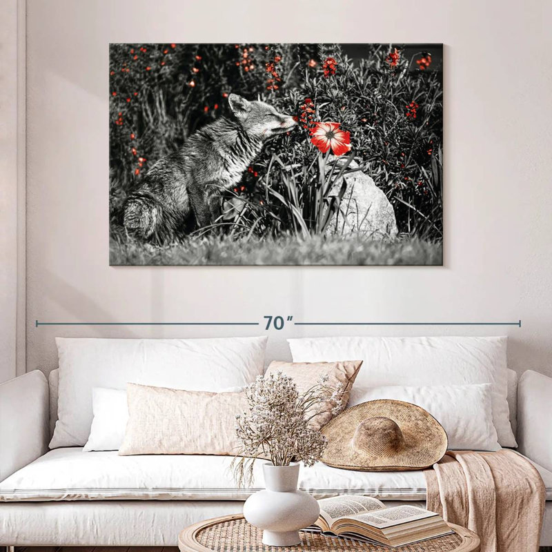 Brampt Red Fox Garden Pop, 32" H x 48" W