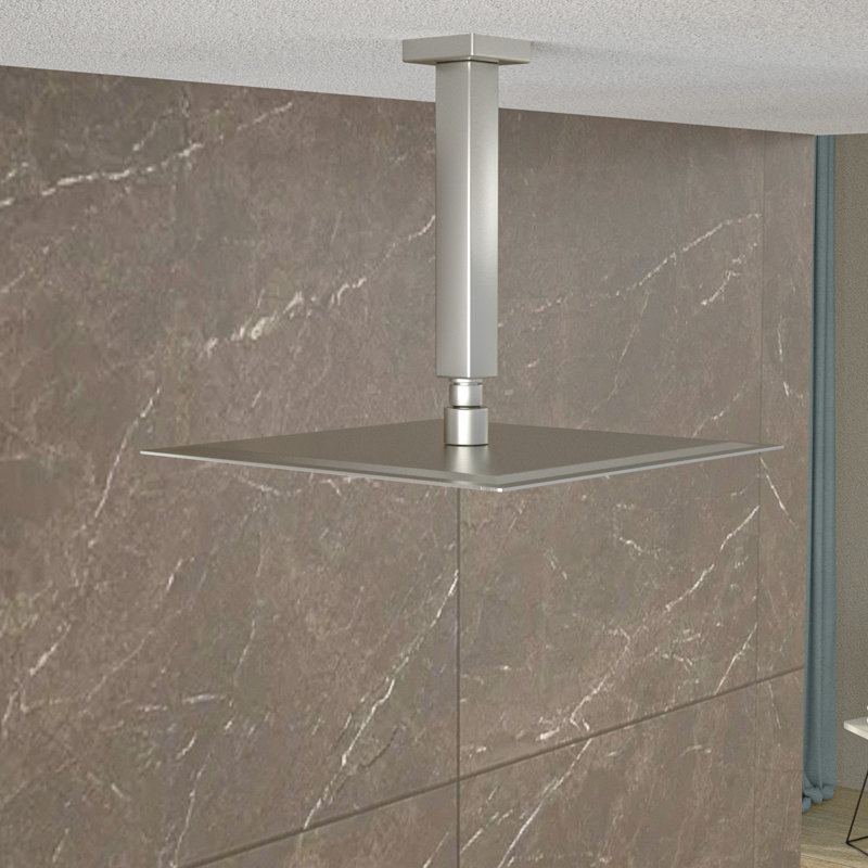 Bras de douche de plafond, Nickel brossé