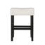  Ensemble de 2 tabourets de bar en similicuir avec siège rembourré, pieds en bois massif, design rustique moderne pour îlot de cuisine, bar ou salle à manger, beige-1074751161