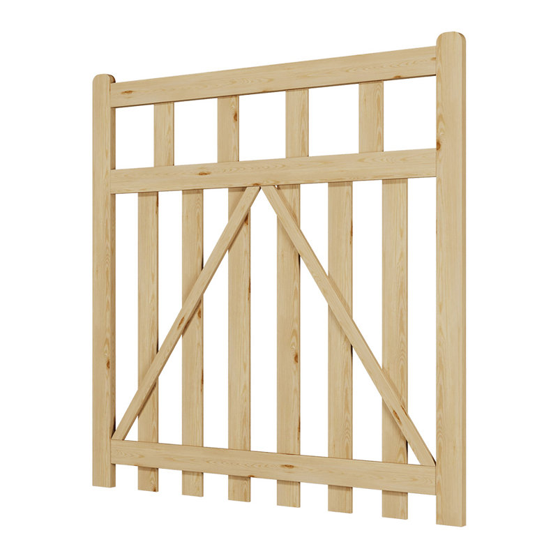 Solid Wood Gate, 120 cm H x 120 cm W x 3 cm D