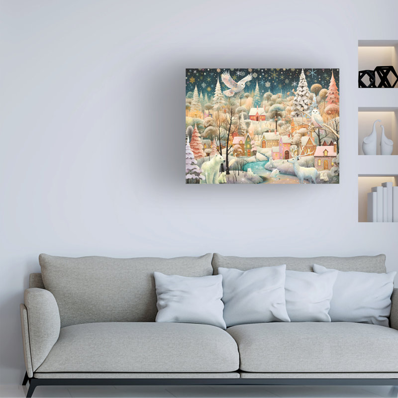 Art sur toile de Michael David, Winter Wonderland 2, H 18 po x l 24 po