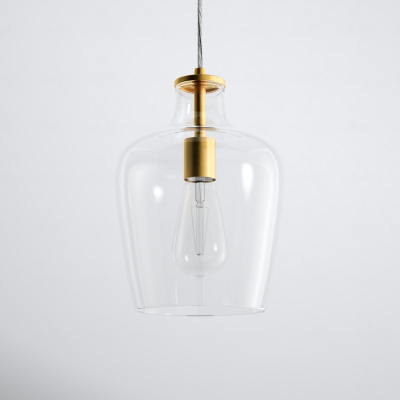 Ayric 1 - Light Single Bell Pendant, Soft Gold