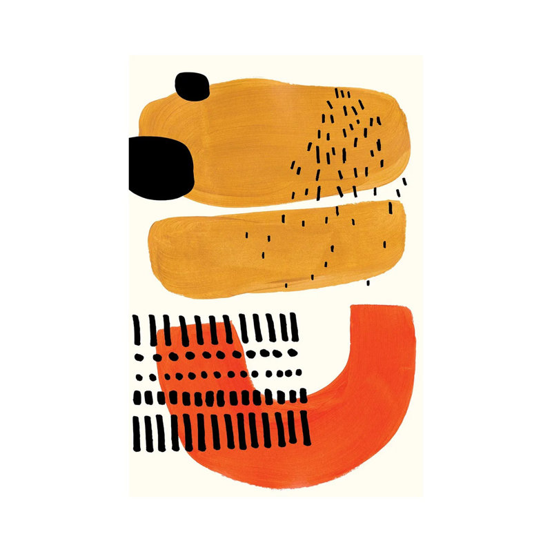 «Mid Century Smile» par - Toile tendue, H 40 po x l 26 po x P 1,5 po