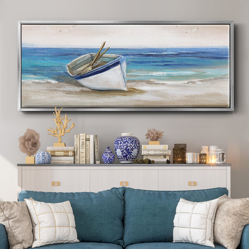 Shore Excursion- Framed Canvas, 20" H x 50" W