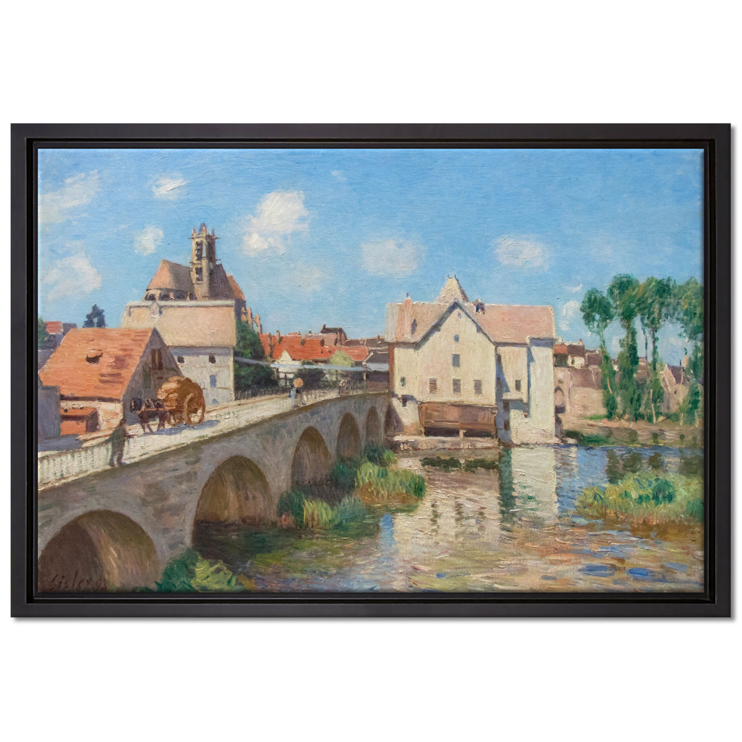 Gerahmtes Leinwandbild Le Pont De Moret von Alfred Sisley