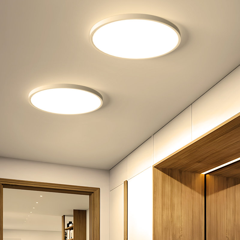 Deontee Ditte Acrylic Led Flush Mount(set Of 2), 3000, 0.9" H x 11.8" W x 11.8" D
