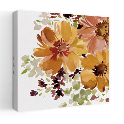 Autumn Joy V Abstract Contemporary Chrysanthemum Daisy Sunflower Autumn Flower Art