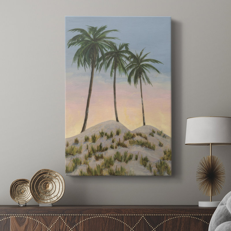 Sunrise Palms II - galerie sur mesure, H 27 po x l 18 po
