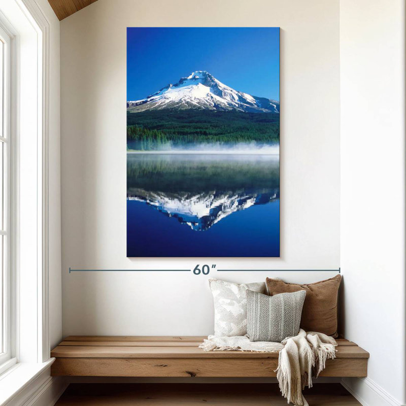 Alvord, Mont Hood dans le lac Trillium, H 51 po x l 34 po