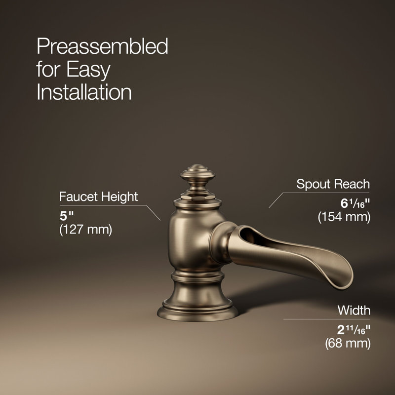 Artifacts® Flume Widespread Bathroom Faucet, Vibrant Brushed Bronze
