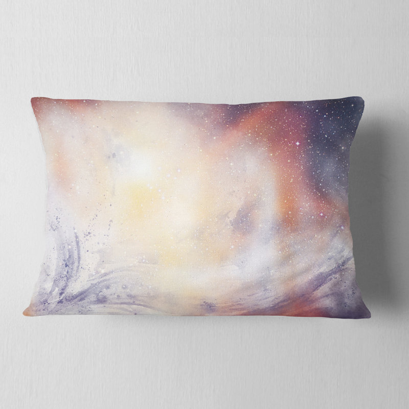 Abstrait aquarelle abstraite floue avec coussin lombaire étoile