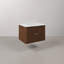 Eureka 24 In. Single Rectangle Sink Floating Bathroom Vanity with Cultured Marble Top in Truffle Oak-388116006