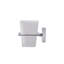 Cheadle Frosted Glass Bathrom Tumbler and Holder