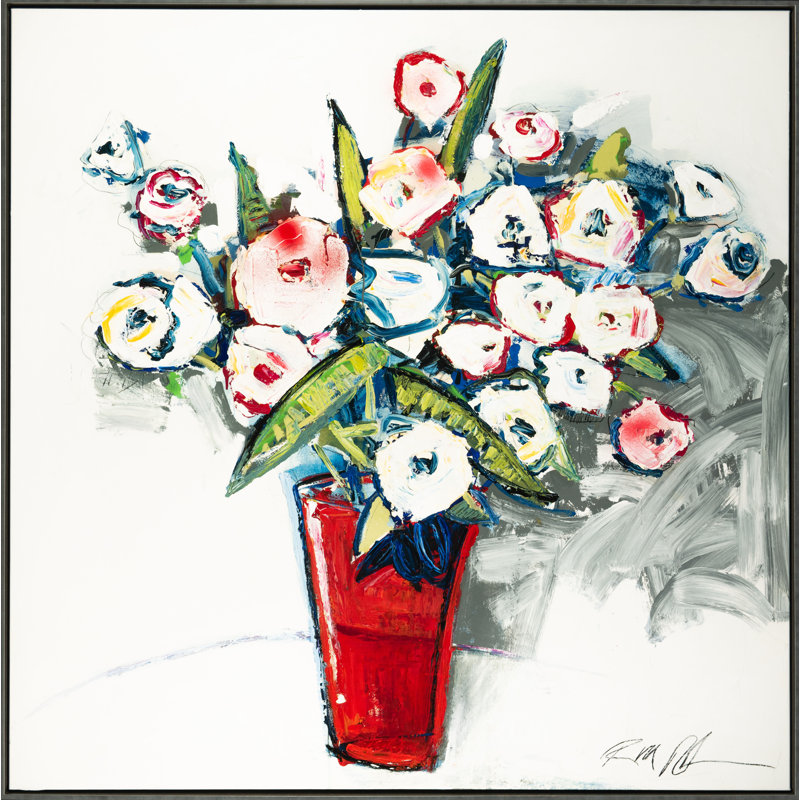 The Red Vase Print by Robert Robinson