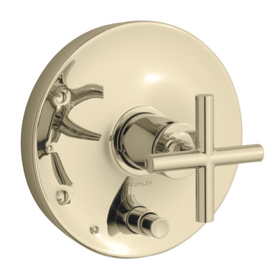 Purist® Rite-Temp Pressure-Balancing Valve Trim with Cross Handles