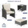 Mapleview 2-Person Patio Conversation Set with Cushions and Ottoman
