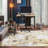 Stelia Abstract Gray/Yellow/Ivory Area Rug-1816605320