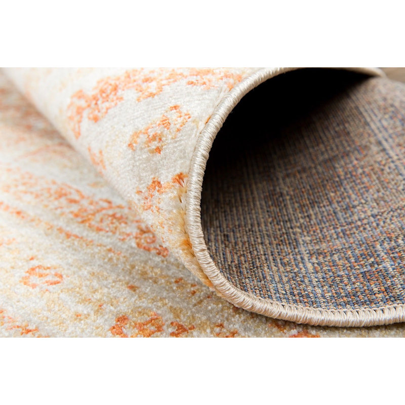 Tapis orange Zandra, Rectangle 8 pi x 10 pi