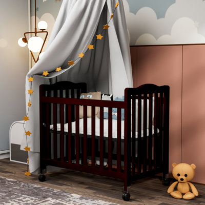 Mini lit de bébé Hinojosa avec matelas réglable à 3 positions