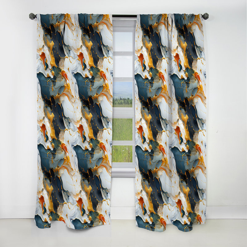 Rideau occultant en marbre Urban Retreat Marble II - 1 panneau, L 52 po x L 108 po
