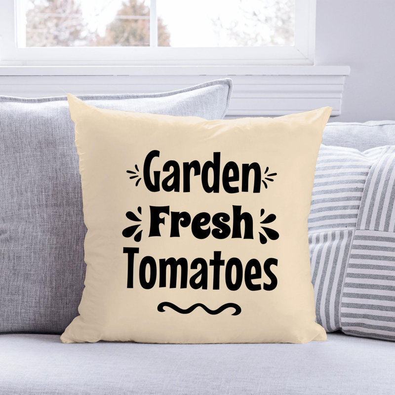 Amusant jardin citation 412 - Coussin décoratif inclus, H 18 po x l 18 po