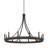 Marconi 12-Light Dimmable Wagon Wheel Chandelier -1213244987