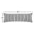 Navy Blue/White Striped Jute Bordered Lumbar Pillow Cover-349690815