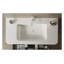Lavabo encastré en céramique blanche de 91 cm (36 po) seulement – ​​Robinet et bonde non inclus