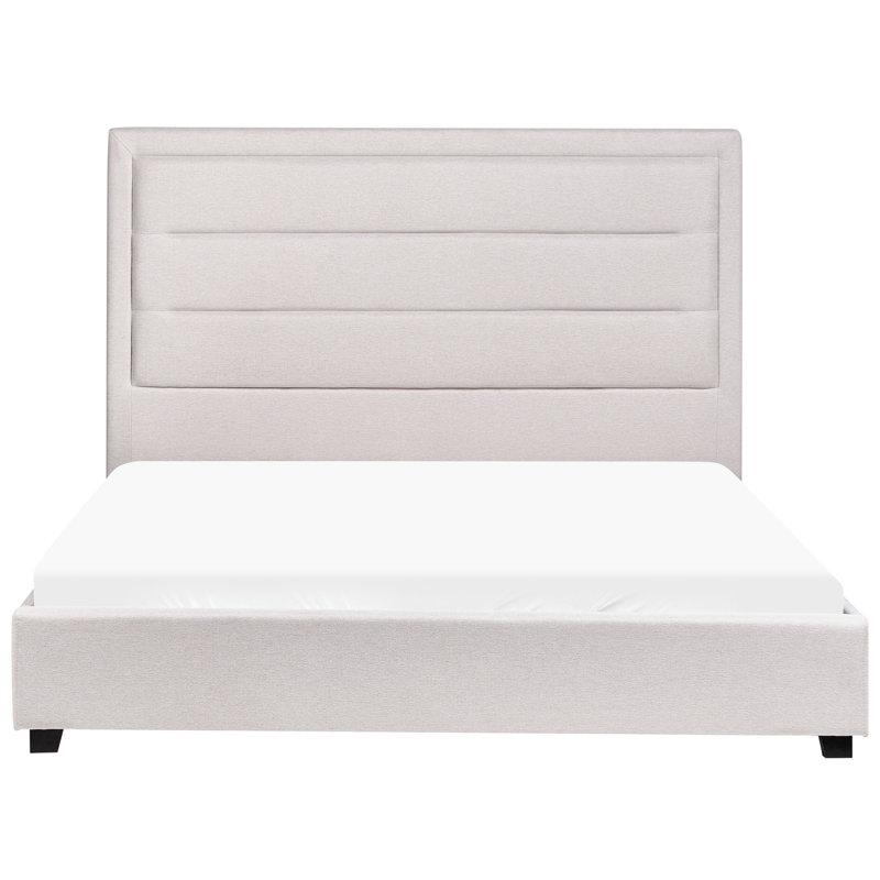 Upholstered Bed, European Double (140 x 200 cm), Beige