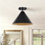 Single Light Metal Flush Mount