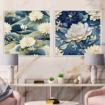 Maiwenn - Floral Square Collage Set Of 2