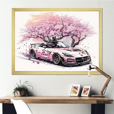 Pink And Cream Essence Of Retro Car " Pink And Cream Essence Of Retro Car "