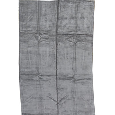 Tapis gris de haute qualité noué à la main