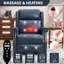 Fauteuil inclinable manuel en similicuir pour le salon avec mécanisme de mouvement robuste, 8 nœuds vibrants et 3 modes de massage.-1177635225