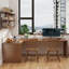 Bureau en coin en L en bois massif-124591932-124591931