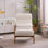 Fauteuil en bois massif l 25,6 po Elizabeth avec support lombaire Elizabeth