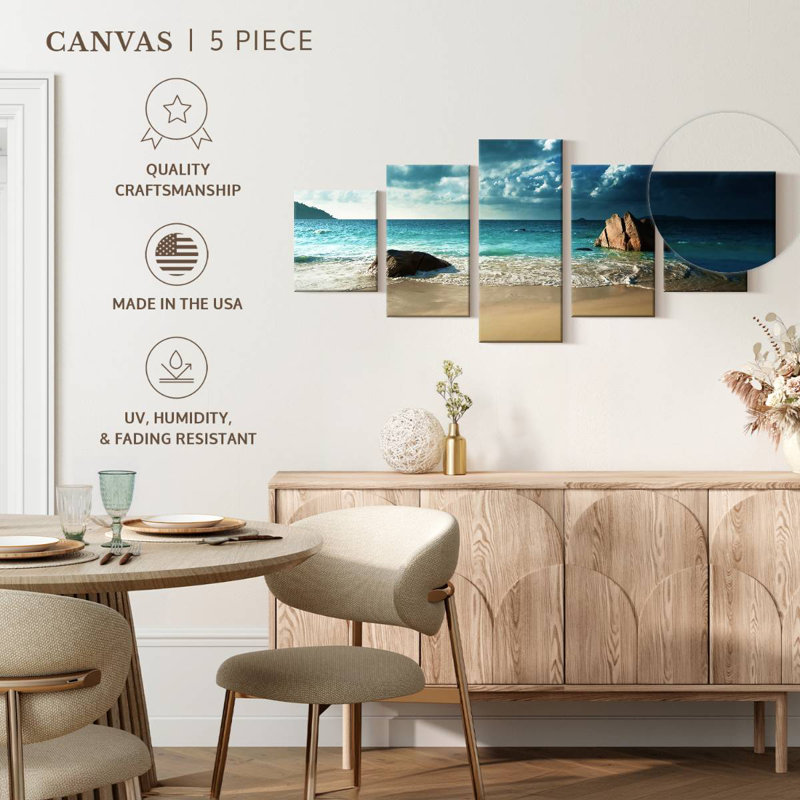 Anse Lazio Avajane, 24" H x 55" W