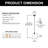 7.9'' Wide Modern Single Pendant Clear Glass Shade Kitchen Island Pendant Lighting-1340303938-1338266195