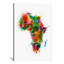 «Paint Splash Map of Afrique» par Michael Tompsett, impression sur toile-1218413458-1281204229-1281204226