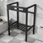 Lavabo de salle de bain console rectangulaire 24 "avec pieds 18"