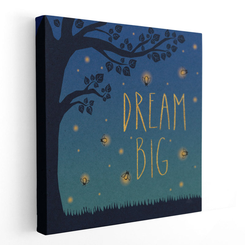 Twilight Fireflies I - Canvas Print Wall Art, 12" H x 12" W