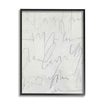 «Messy Script On Distress Surface Modern Abstract Composition» par - Impression