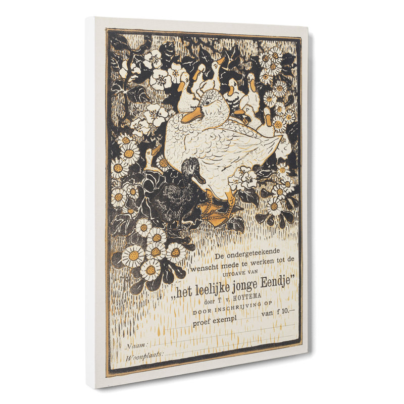 The Ugly Duckling by Theo Van Hoytema - Wrapped Canvas, 76cm H x 50cm W x 3cm D