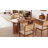 62" Oval Dining Table For 4-6, Wooden Mid-Century Kitchen Table