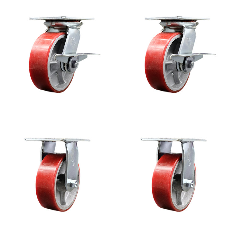 Ensemble de 4 roulettes 4 pièces