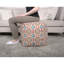 Pouf en tissu Amelia