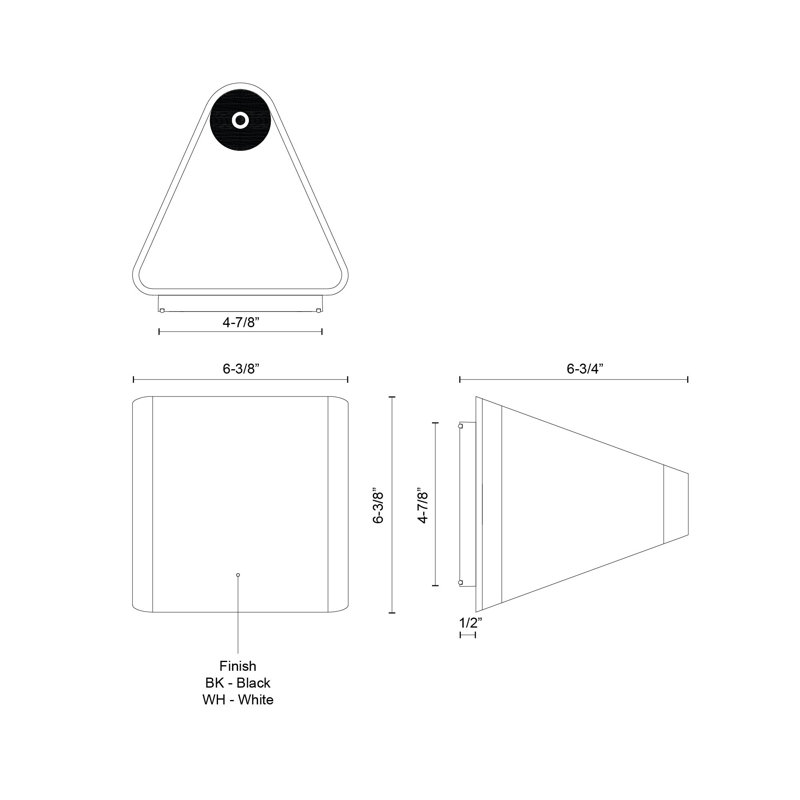 Ellis LED Outdoor Sconce, White
