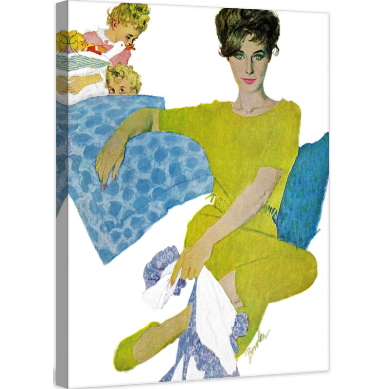 The Girl Who Pretended 39" x 30" Canvas Art Print