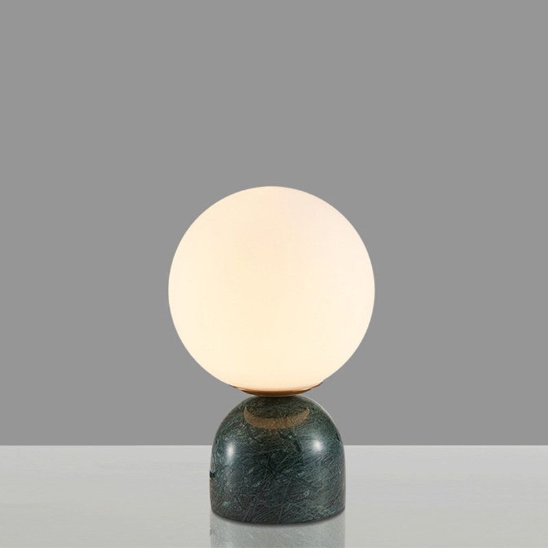 Lampe fantaisie en marbre Gysel, Vert